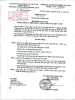 Nghị quyết Hội đồng Quản trị ngày 26-5-2011 - Tổng Công ty Phân bón và Hóa chất Dầu khí-CTCP