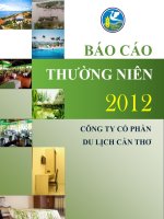 Báo cáo thường niên năm 2012 - Công ty cổ phần Du lịch Cần Thơ