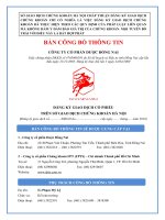 Bản cáo bạch - Công ty Cổ phần Dược Đồng Nai