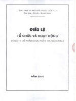 Bản điều lệ - Công ty Cổ phần Dược phẩm Trung ương 3