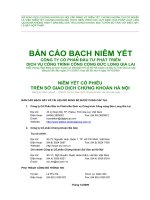 Bản cáo bạch - Công ty Cổ phần Đầu tư Phát triển Dịch vụ Công trình Công cộng Đức Long Gia Lai