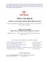 Bản cáo bạch - Công ty Cổ phần Bóng đèn Điện Quang