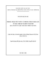 Phong trào yêu nước và phong trào cộng sản từ đầu thế kỷ XX đến năm 1945 (qua nguồn tư liệu châu bản triều nguyễn) 