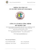 Bản cáo bạch năm 2016 - CTCP Công trình Đô thị Bến Tre