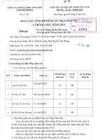 Báo cáo tình hình quản trị công ty - Công ty cổ phần Thương mại Dịch vụ Tổng hợp Cảng Hải Phòng