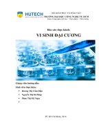 Báo cáo thực hành vi sinh ứng dụng - các phương pháp phân lập nuôi cấy vi sinh vật