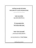 Thực trạng quản lý ngân sách của ủy ban nhân dân thị trấn tiên lãng 