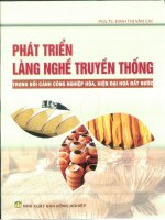 Phát triển làng nghề truyền thống trong bối cảnh công nghiệp hóa, hiện đại hóa đất nước