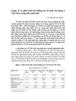 Củng cố và phát triển hệ thống các tổ chức tín dụng ở Việt Nam trong bối cảnh mới