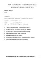 General IELTSP test8 reading writing speaking