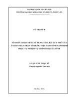 Tổ chức khai thác sử dụng tài liệu lưu trữ của ủy ban mặt trận tổ quốc việt nam tỉnh nam định phục vụ nhiệm vụ chính trị của tỉnh 