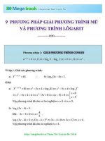 Tổng hợp các cách giải pt mũ và logarit-Megabooks