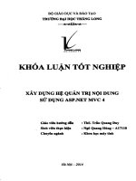 Luận văn xây dựng hệ quản trị nội dung sử dụng ASP net MVC 4 