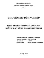 Luận văn định tuyến trong mạng cảm biến và so sánh bằng mô phỏng