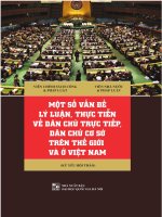 MỘT số vấn đề lý LUẬN, THỰC TIỄN về dân CHỦ TRỰC TIẾP, dân CHỦ cơ sở TRÊN THẾ GIỚI và ở VIỆT NAM