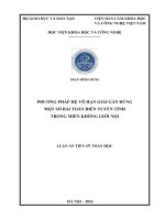 Phương pháp hệ vô hạn giải gần đúng một số bài toán biên tuyến tính trong miền không giới nội