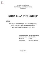Luận văn xây dựng mô hình định mức tín nhiệm các ngân hàng thương mại cổ phần trên thị trường chứng khóan việt nam 