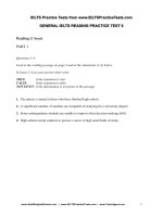 General IELTSP test6 reading writing speaking