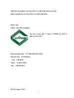 Báo cáo thực tập kế toán tại Công ty TNHH sản xuất và dịch vụ Gia Linh