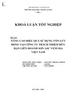 Luận văn nâng cao hiệu quả sử dụng vốn lưu động tại công ty TNHH liên doanh sơn ASC venusia việt nam 