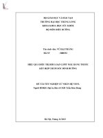 Luận văn hiệu quả điều trị rối loạn lipit máu bằng thuốc kết hợp chăm sóc dinh dưỡng 