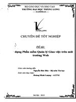 Luận văn xây dựng phần mềm quản lý giao việc trên môi trường web 