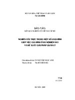 NGHIÊN CỨU THỰC TRẠNG MỘT SỐ LOẠI HÌNH GIÚP VIỆC GIA ĐÌNH Ở HÀ NỘI HIỆN NAY VÀ ĐỀ XUẤT GIẢI PHÁP QUẢN LÍ