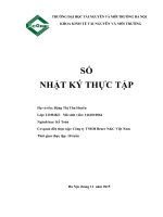 MẪU SỔ NHẬT KÝ THỰC TẬP