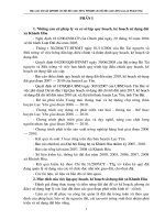 Báo cáo tóm tắt QHSDĐ chi tiết đến năm 2015, KHSDĐ chi tiết đến năm 2010 của xã Khánh Hòa