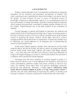 SKKN Tiếng anh tiểu học: Effectively using visual aids in learning English of grade 4 of Nga Ving primary school