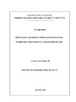 Những bất cập trong chính sách nhà ở cho người thu nhập thấp của thành phố hà nội 