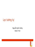 Lọc tương tự  Analog filter, Nguyễn Quốc Cường, Đại học Bách Khoa Hà Nội