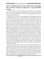 Đồ án tốt nghiệp vật liệu xây dưng: Thiết kế nhà máy bêtông chế tạo một số cấu kiện xây dựng nhà ở ,công suất 80.000 m3năm