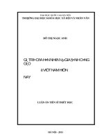 Giá trị của hôn nhân và gia đình công giáo ở việt nam hiện nay 