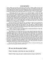 Một số giải pháp marketing nhằm mở rộng thị trường của công ty bia hà nội