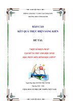 skkn một số BIỆN PHÁP tạo HỨNG THÚ CHO học SINH học PHÂN môn HÌNH học lớp 8