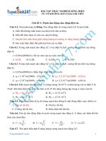 bài tập trắc nghiệm sóng điện từ có giải chi tiết