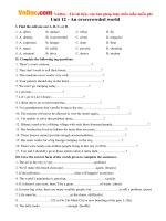 Bài tập tiếng anh lớp 7 thí điểm unit 12 an overcrowded world