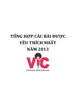 Tổng hợp các bài IELTS được ưa thích nhất