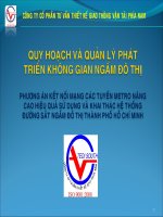 Quy hoạch quản lý không gian ngầm đô thị