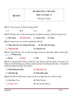 ĐỀ KIỂM TRA 1 TIẾT HKI MÔN: TIN HỌC 12