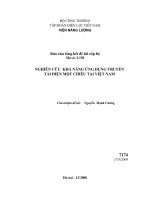Nghiên cứu khả năng ứng dụng truyền tải điện một chiều ở việt nam 
