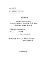 Chính sách công nghiệp ở một số nước thành viên liên minh châu âu trong những thập niên đầu thế kỷ XXI 