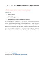 Đề và đáp án IELTS Writing part 2 năm 2015