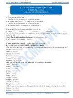 cách đánh dấu trọng âm cơ bản