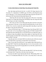 Báo cáo thực tập tại ngân hàng NHTMCP công thương (vietinbank) tỉnh thanh hoá 