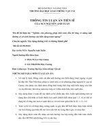 Thông tin luận án cơ sở