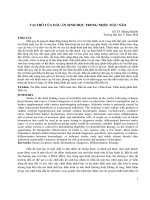 VAI TRÒ CỦA DẤU ẤN SINH HỌC TRONG NHỒI MÁU NÃO