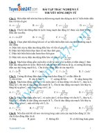 bài tập trắc nghiệm lí thuyết sóng điện từ