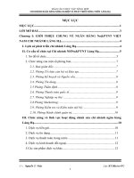 Báo cáo thực tập tại ngân hàng NHNoPTNT (Agribank) Việt Nam chi nhánh Láng Hạ